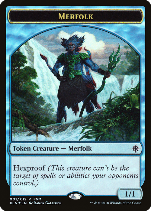 Merfolk // Treasure (001) Token (FNM-001) - Friday Night Magic 2018 Foil