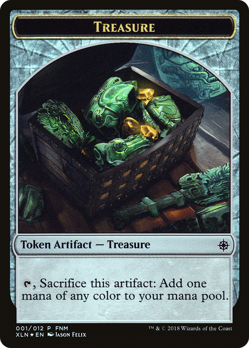 Merfolk // Treasure (001) Token (FNM-001) - Friday Night Magic 2018 Foil