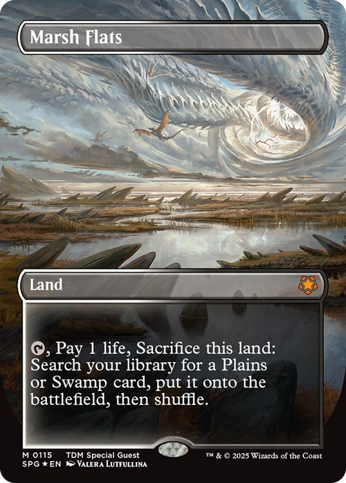 Marsh Flats (Borderless) (Dragonscale Foil) (SPG-115) - Special Guests Foil