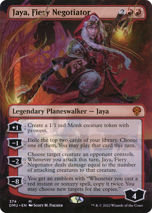 Jaya, Fiery Negotiator (Borderless) (DMU-374) - Dominaria United Foil