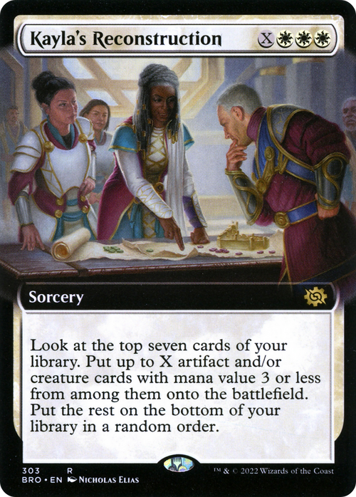 Kayla's Reconstruction (Extended Art) (BRO-303) - The Brothers' War: (Extended Art)