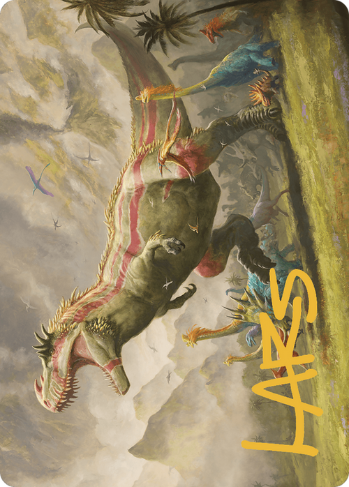 Ghalta, Stampede Tyrant // Ghalta, Stampede Tyrant (ALCI-024) - The Lost Caverns of Ixalan Art Series (Borderless)