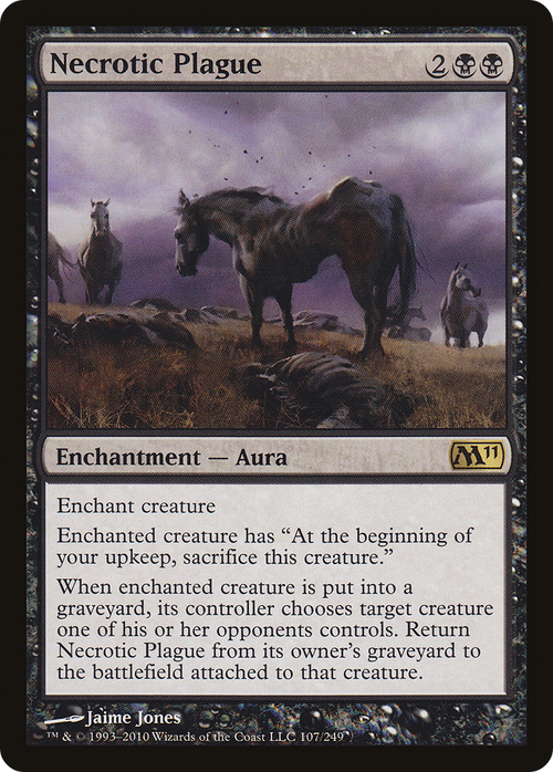 Necrotic Plague (M11-107) - Magic 2011 Foil