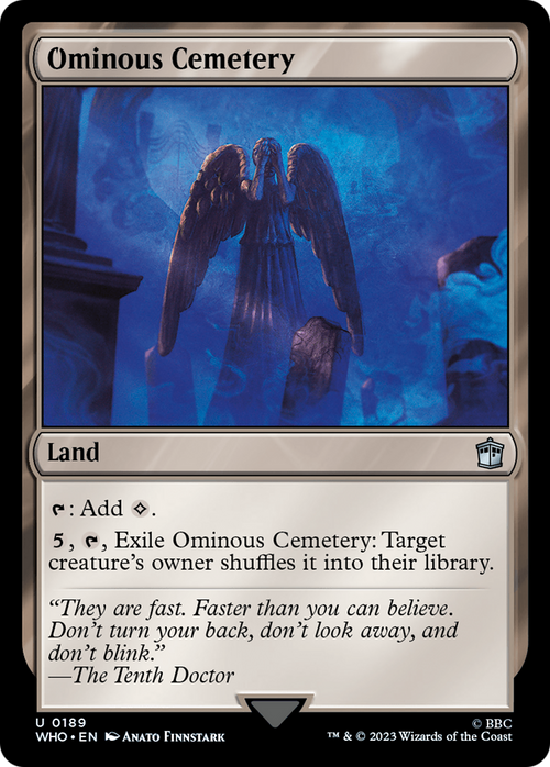 Ominous Cemetery (WHO-189) - Doctor Who