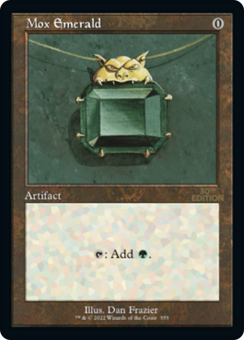 Mox Emerald (Retro Frame) (30A-555) - 30th Anniversary Edition