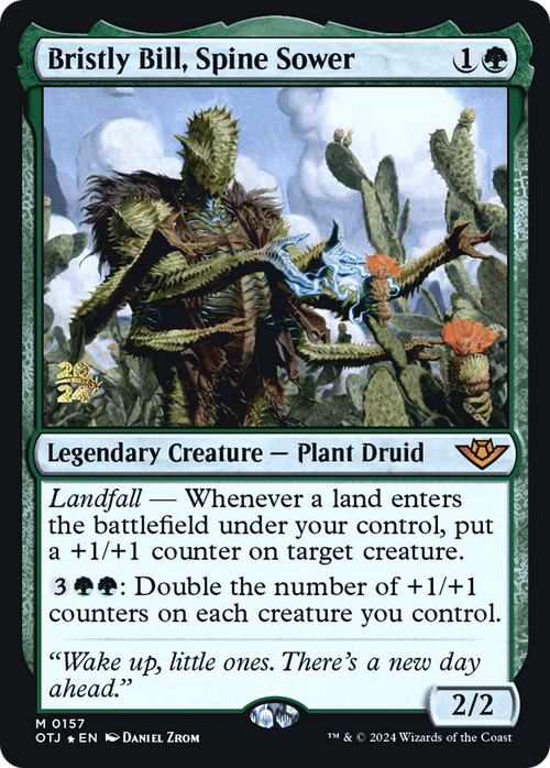 Bristly Bill, Spine Sower (PRE-157) - Outlaws of Thunder Junction Promos Foil