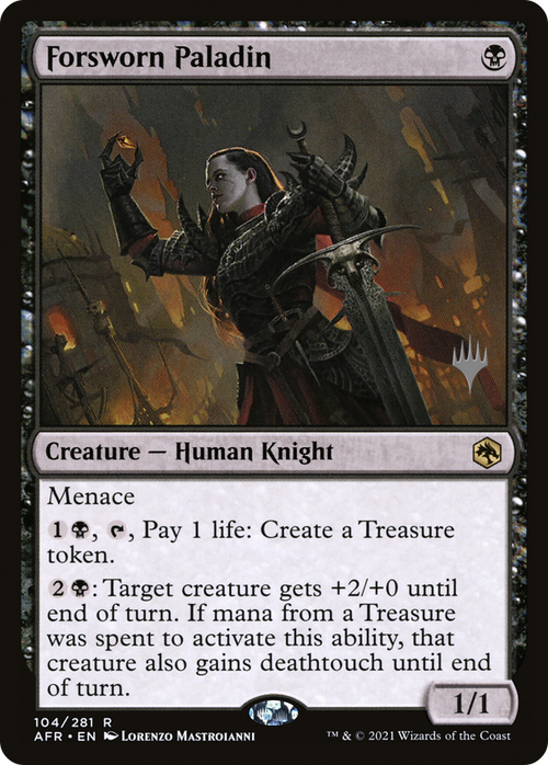Forsworn Paladin (PPAFR-104P) - Adventures in the Forgotten Realms Promos