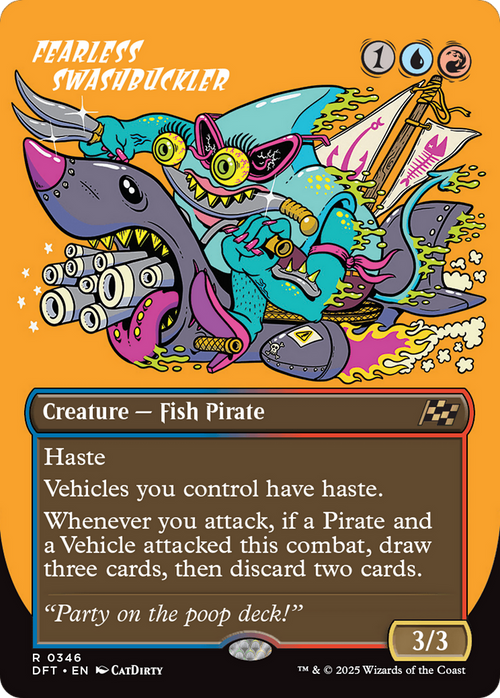 Fearless Swashbuckler (Borderless) (DFT-346) - Aetherdrift