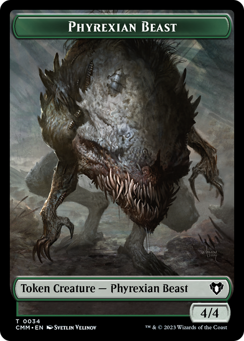 Phyrexian Beast (TCMM-034) - Commander Masters Tokens Foil