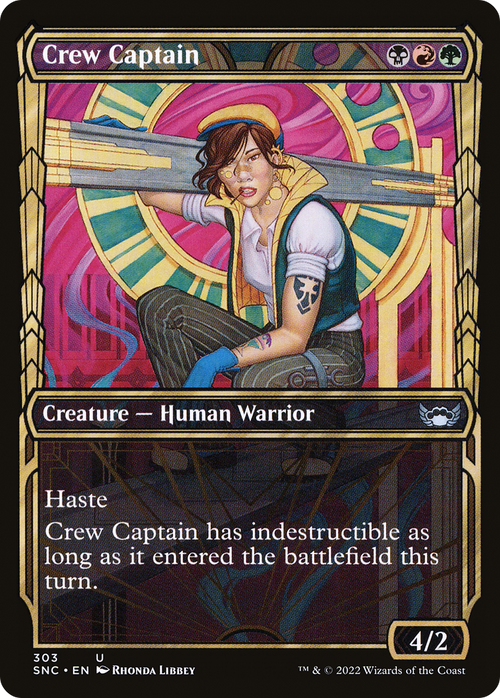 Crew Captain (Showcase) (SNC-303) - Streets of New Capenna: (Showcase) Foil