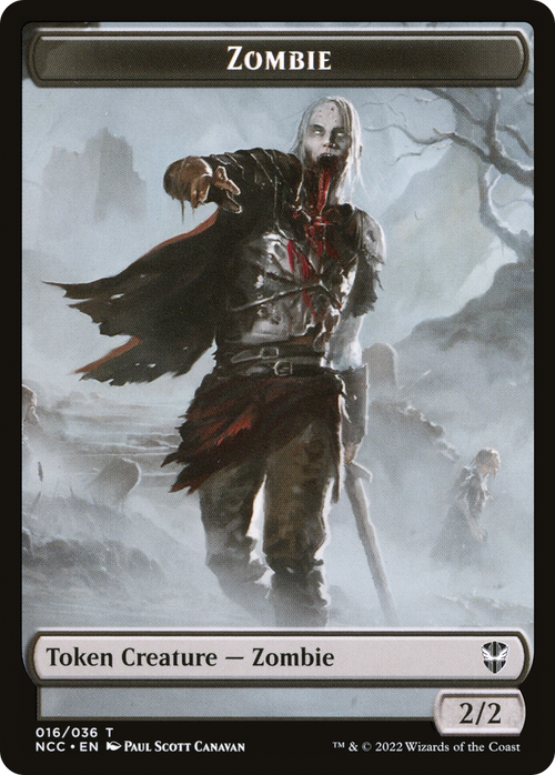 Zombie (TNCC-016) - New Capenna Commander Tokens Foil