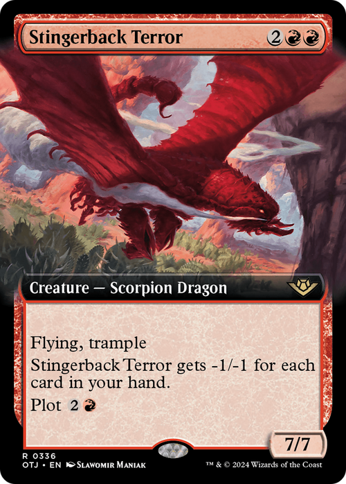 Stingerback Terror (Extended Art) (OTJ-336) - Outlaws of Thunder Junction: (Extended Art) Foil