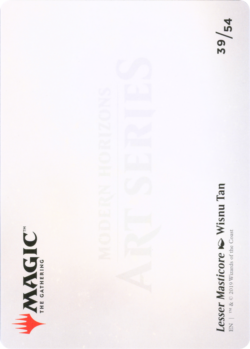 Lesser Masticore // Lesser Masticore (AMH1-039) - Modern Horizons Art Series (Borderless)