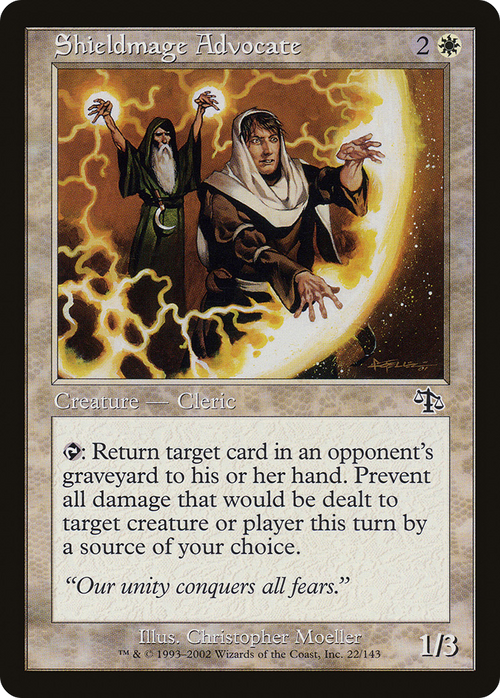 Shieldmage Advocate (JUD-022) - Judgment Foil