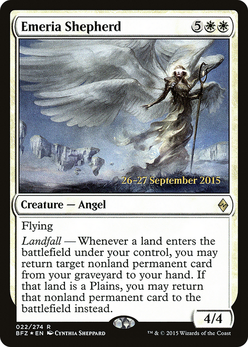 Emeria Shepherd (PRE-22S) - Battle for Zendikar Promos Foil