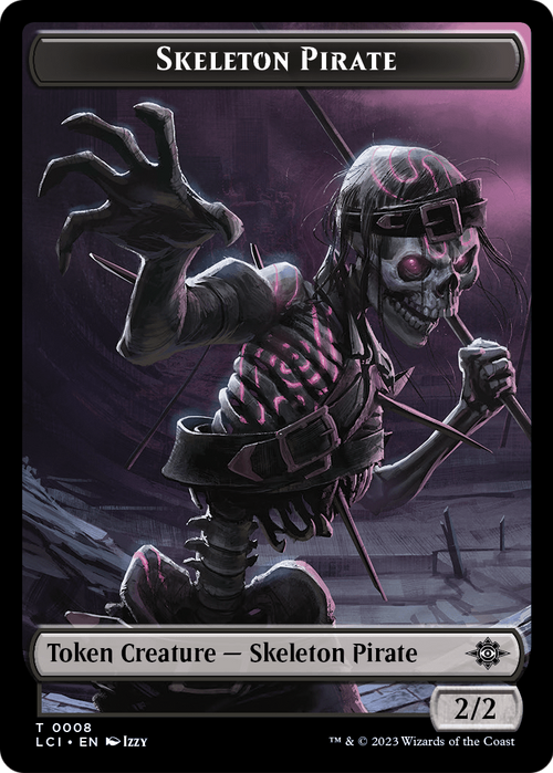 Skeleton Pirate (TLCI-008) - The Lost Caverns of Ixalan Tokens
