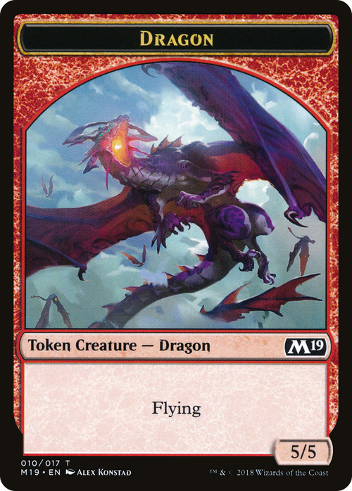 Dragon Token (010) (M19-010) - Core Set 2019 Tokens