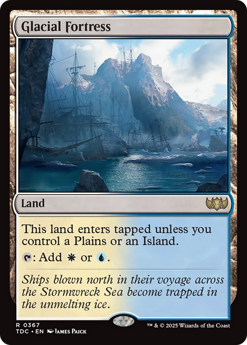 Glacial Fortress (TDC-367) - Commander: Tarkir: Dragonstorm