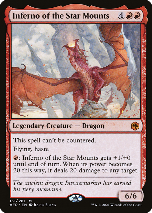 Inferno of the Star Mounts (PPAFR-151P) - Adventures in the Forgotten Realms Promos Foil