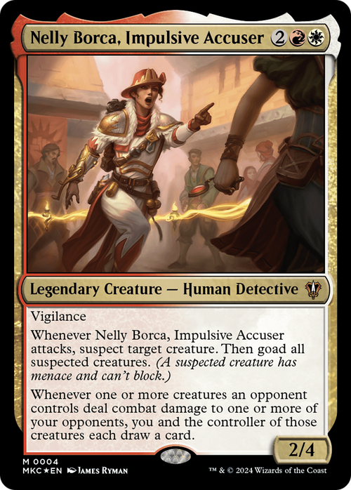 Nelly Borca, Impulsive Accuser (MKC-004) - Murders at Karlov Manor Commander Foil