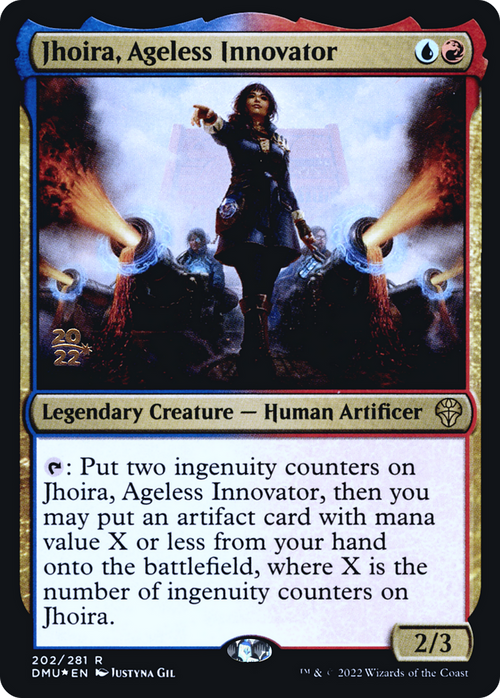 Jhoira, Ageless Innovator (PRE-202) - Dominaria United Promos Foil