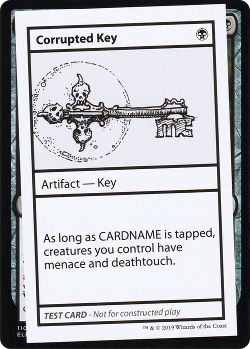 Corrupted Key (No PW Symbol) (CMB1-039) - Mystery Booster Playtest Cards 2021