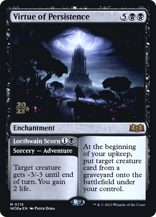Virtue of Persistence (PRE-115) - Wilds of Eldraine Promos Foil