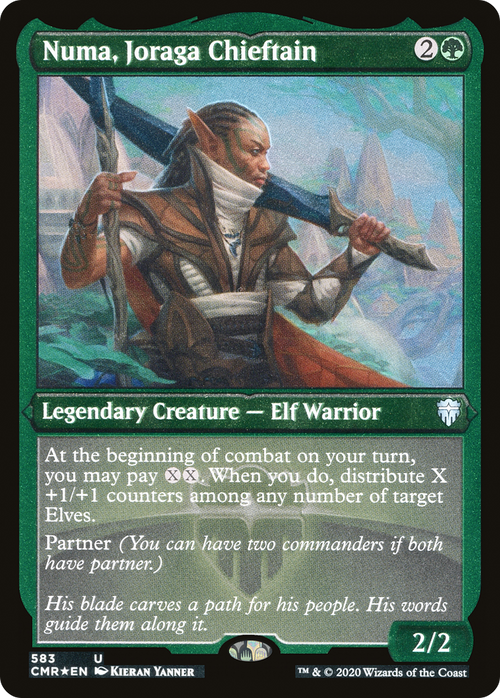 Numa, Joraga Chieftain (Foil Etched) (CMR-583) - Commander Legends Etched Foil