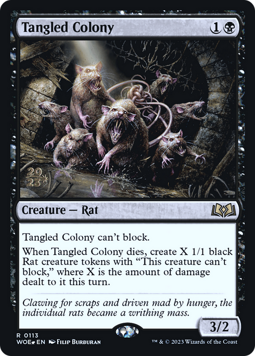 Tangled Colony (PRE-113) - Wilds of Eldraine Promos Foil