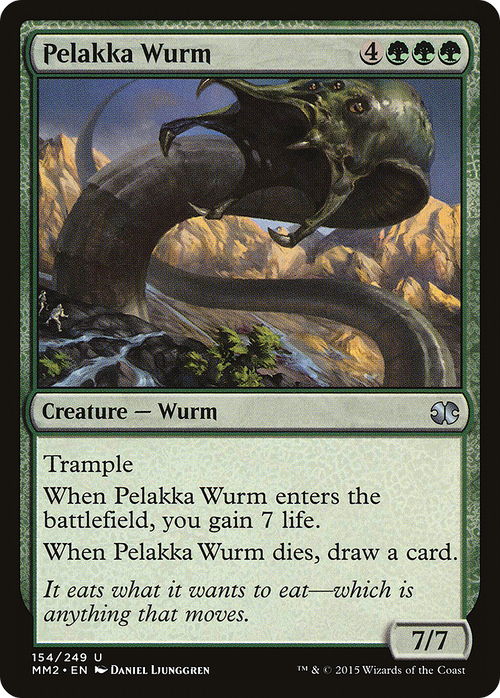 Pelakka Wurm (MM2-154) - Modern Masters 2015 Foil