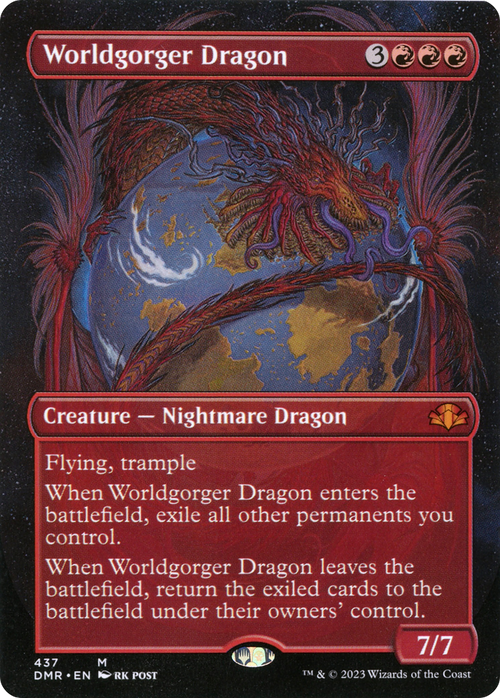 Worldgorger Dragon (Borderless) (DMR-437) - Dominaria Remastered Foil