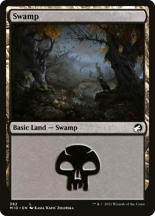 Swamp (382) (MID-382) - Innistrad: Midnight Hunt