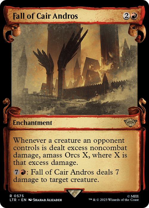 Fall of Cair Andros (Showcase Scrolls) (LTR-575) - The Lord of the Rings: Tales of Middle-earth: (Showcase) Foil