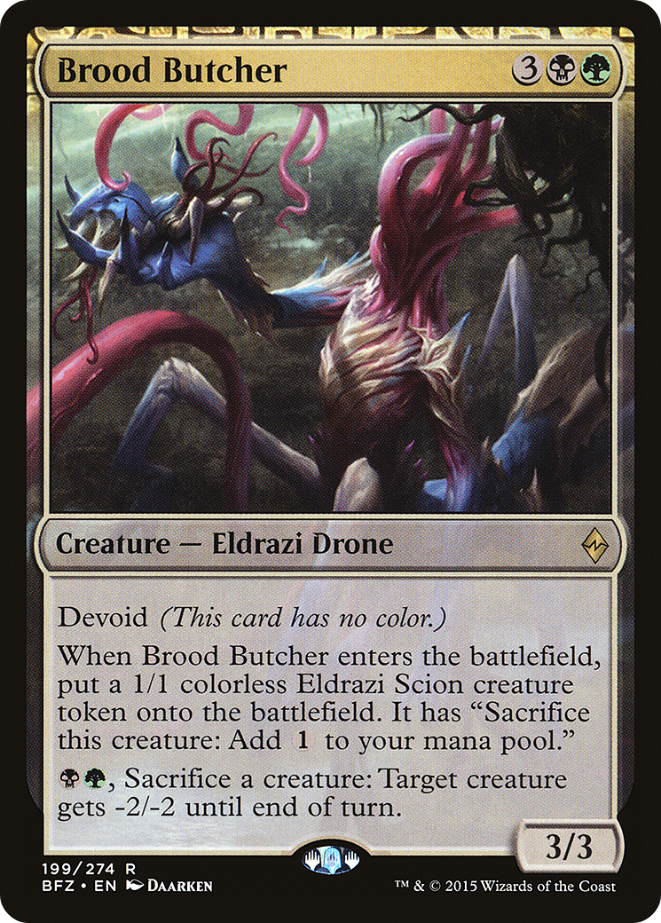 Brood Butcher (BFZ-199) - Battle for Zendikar: (devoid) Foil