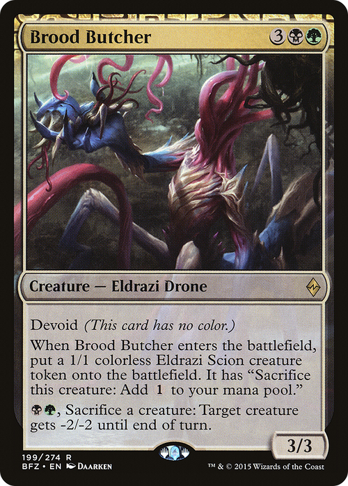 Brood Butcher (BFZ-199) - Battle for Zendikar: (devoid) Foil