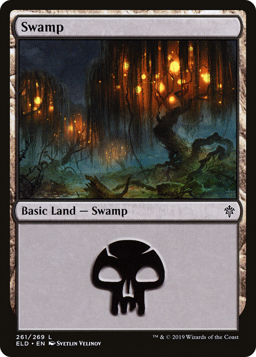 Swamp (261) (ELD-261) - Throne of Eldraine Foil