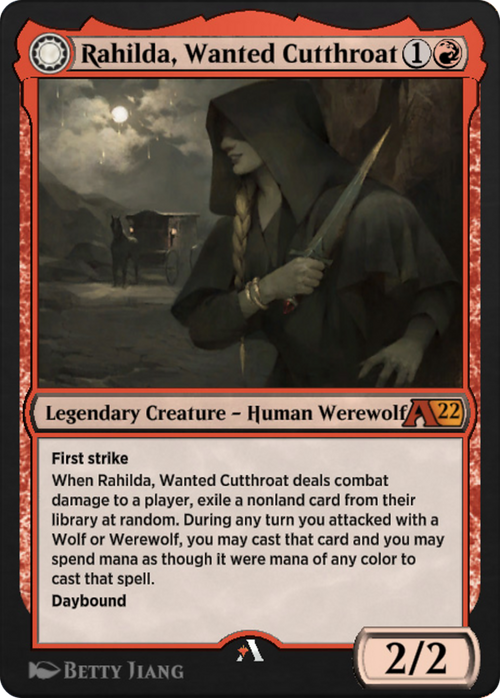 Rahilda, Wanted Cutthroat // Rahilda, Feral Outlaw (Y22-042) - Alchemy: Innistrad