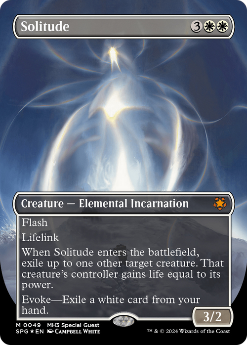 Solitude (Borderless) (Textured Foil) (SPG-049) - Special Guests Foil