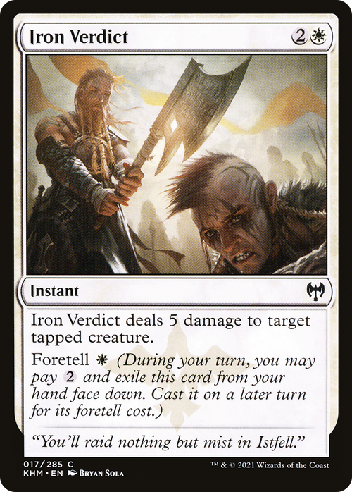 Iron Verdict (KHM-017) - Kaldheim Foil