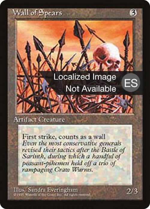 Wall of Spears (4BB-) - Fourth Edition Foreign Black Border
