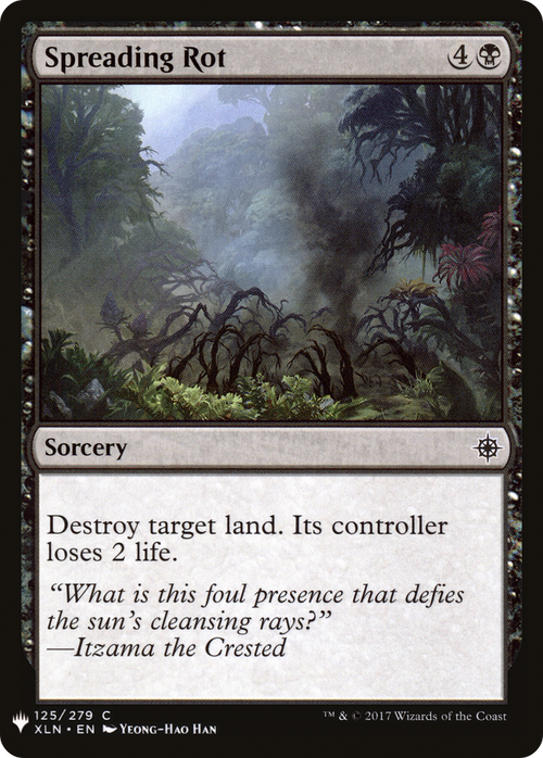 Spreading Rot (LIST-XLN-125) - The List