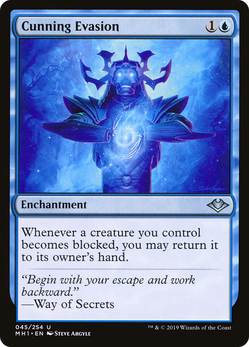Cunning Evasion (MH1-045) - Modern Horizons Foil