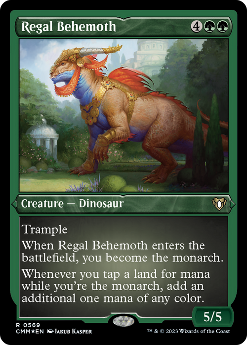 Regal Behemoth (Foil Etched) (CMM-569) - Commander Masters Foil