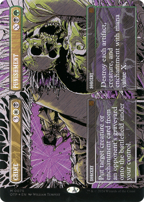Crime // Punishment (Textured Foil) (OTP-075) - Breaking News (Borderless) Foil