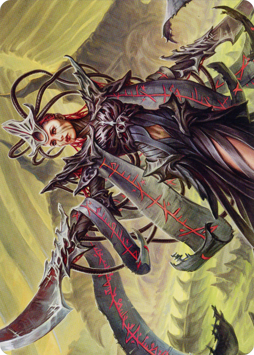 Testament Bearer // Testament Bearer (AONE-023) - Phyrexia: All Will Be One Art Series (Borderless)