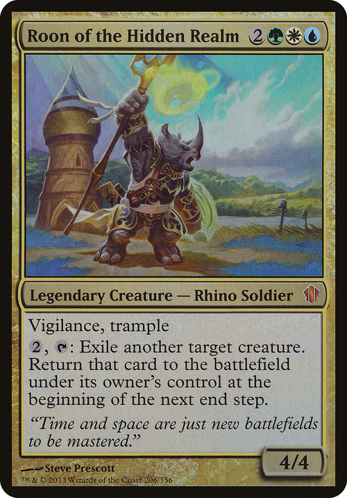 Roon of the Hidden Realm (Commander 2013) (OVER-206) - Commander 2013 Oversized Foil