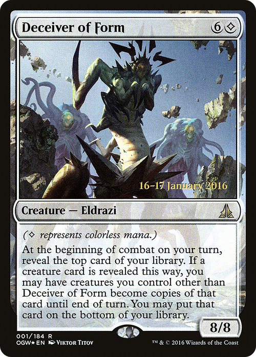 Deceiver of Form (PRE-01S) - Oath of the Gatewatch Promos Foil