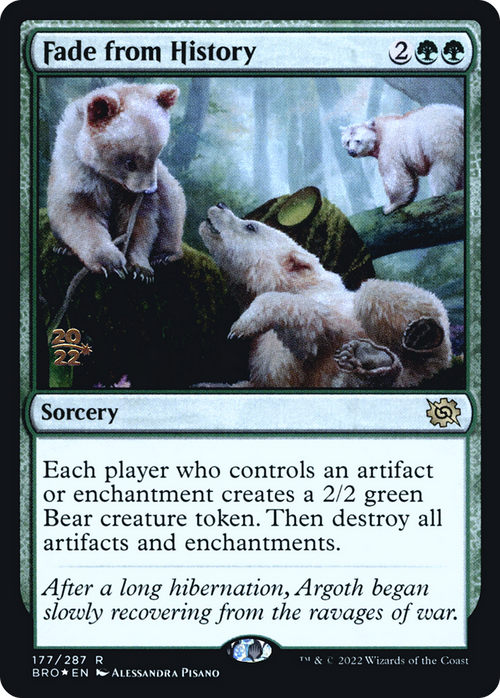 Fade from History (PRE-177) - The Brothers' War Promos Foil