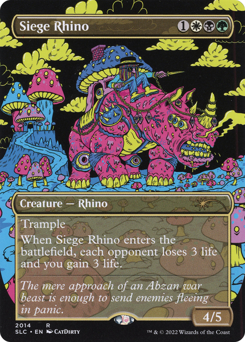 Siege Rhino (SLC-2014) - Secret Lair Countdown Kit (Borderless)