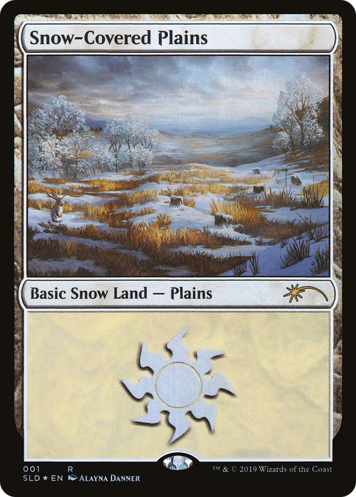 Snow-Covered Plains (1) (SLD-001) - Secret Lair Drop Foil